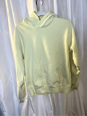 Aritzia Pale Yellow Crewneck Hoodie